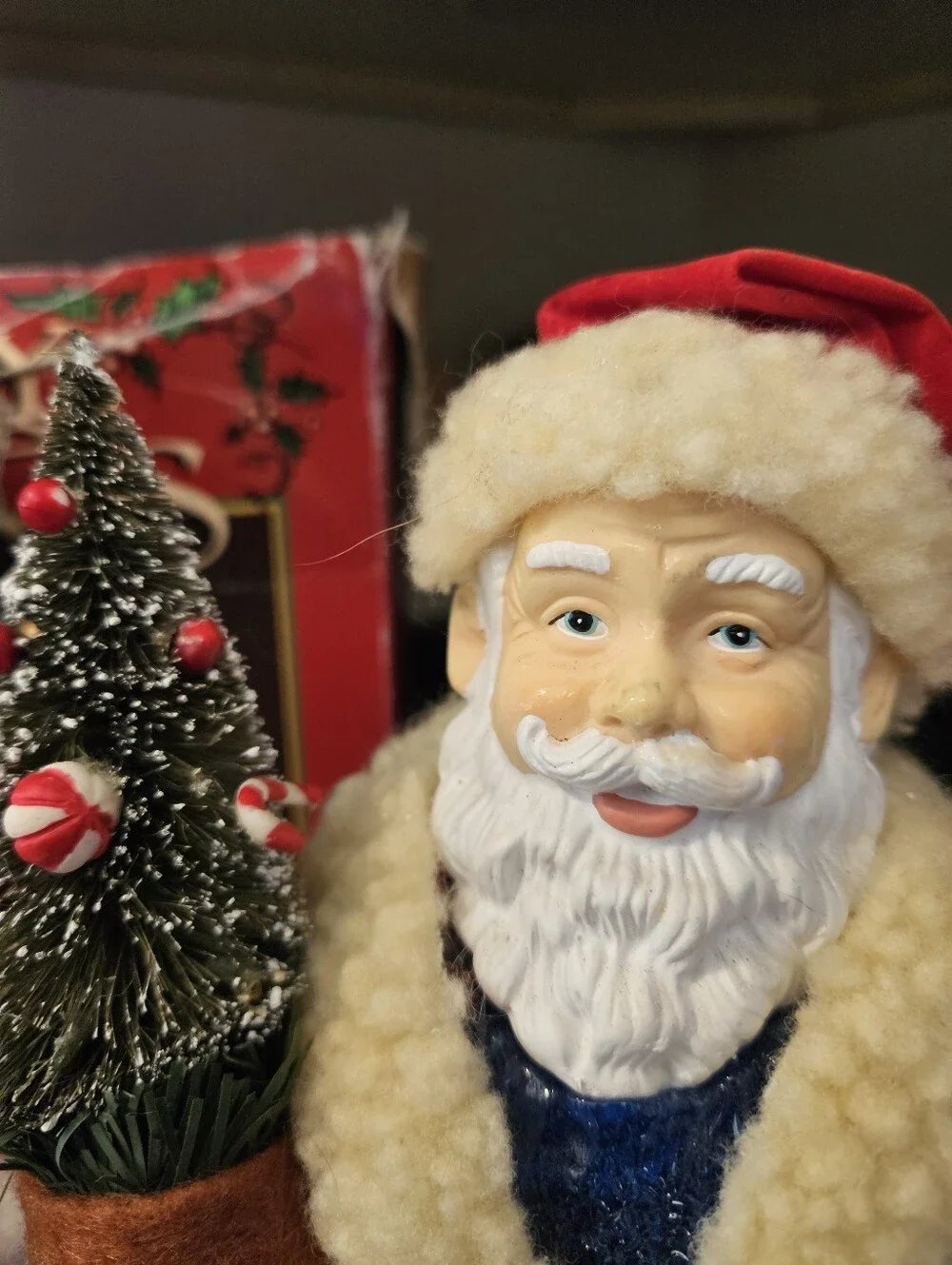Vintage Cracker Barrel Santa Claus Acrylic Lamp 14